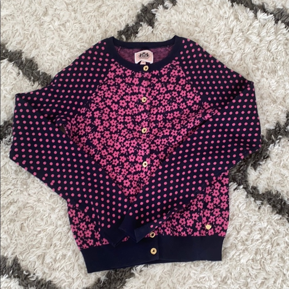 Juicy Couture Pink and blue cardigan